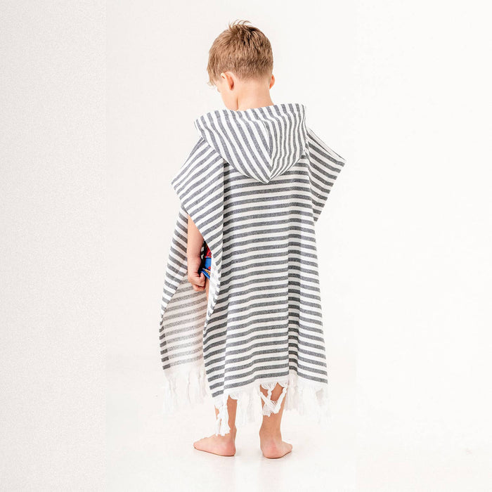 Hooded Poncho Surf Changing Swimming Beach Towel Terrybacked