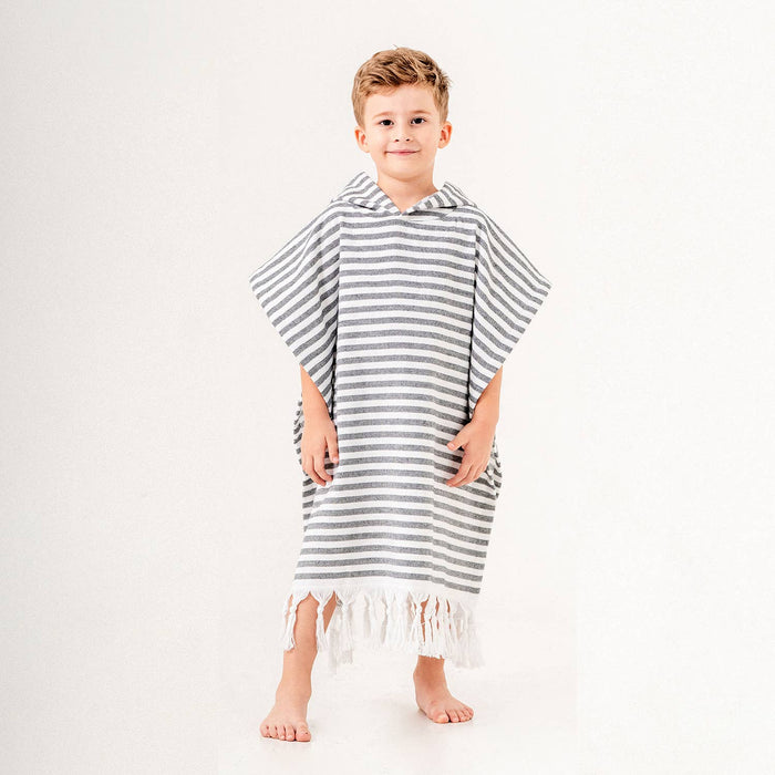 Hooded Poncho Surf Changing Swimming Beach Towel Terrybacked