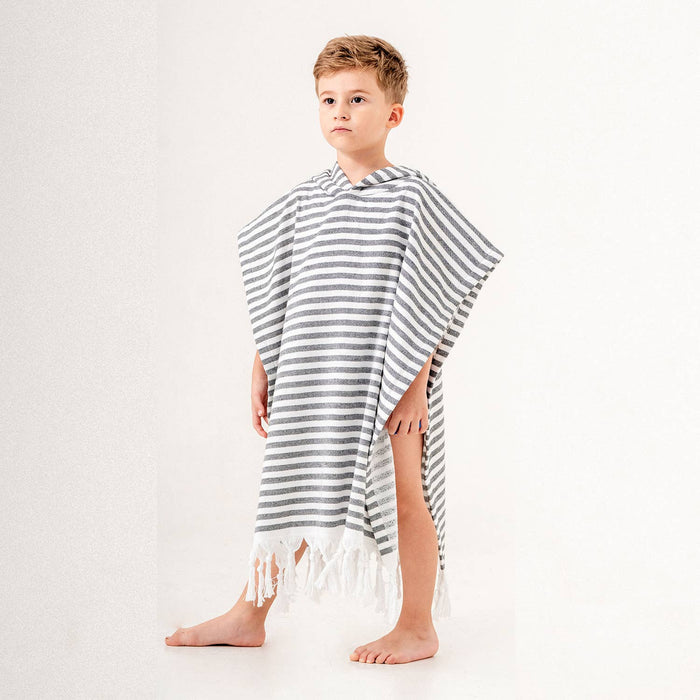 Hooded Poncho Surf Changing Swimming Beach Towel Terrybacked