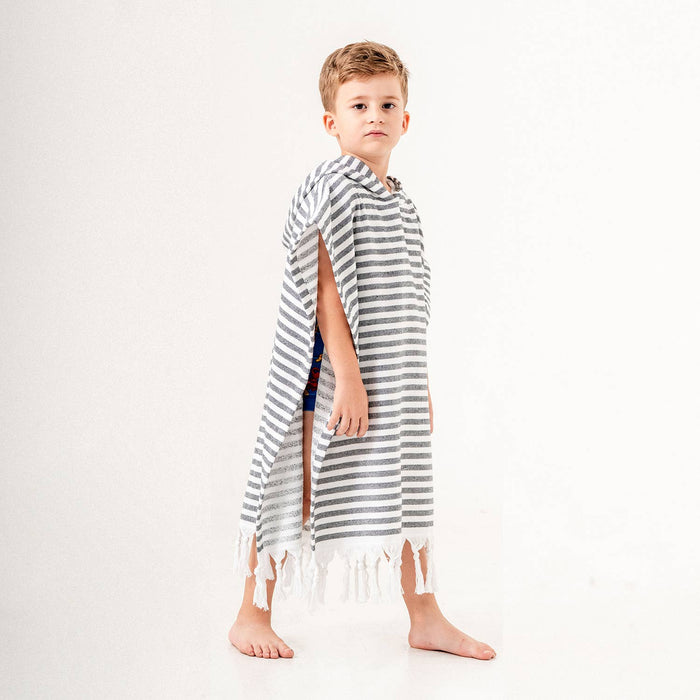 Hooded Poncho Surf Changing Swimming Beach Towel Terrybacked