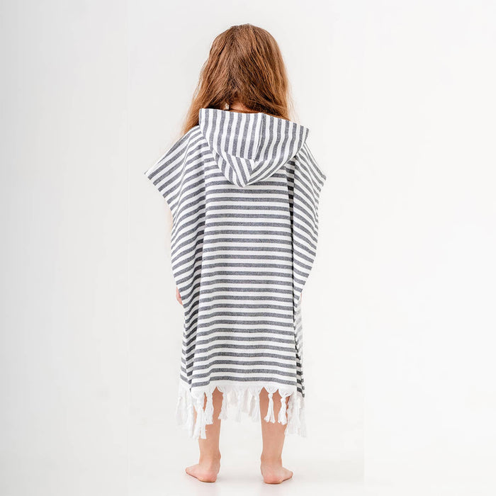 Hooded Poncho Surf Changing Swimming Beach Towel Terrybacked