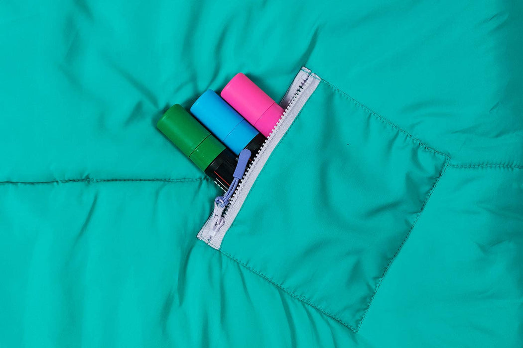 Sleep-n-pack: Packable Sleeping Bag, Big Kid 7-12+ yrs - TeaCup Teal